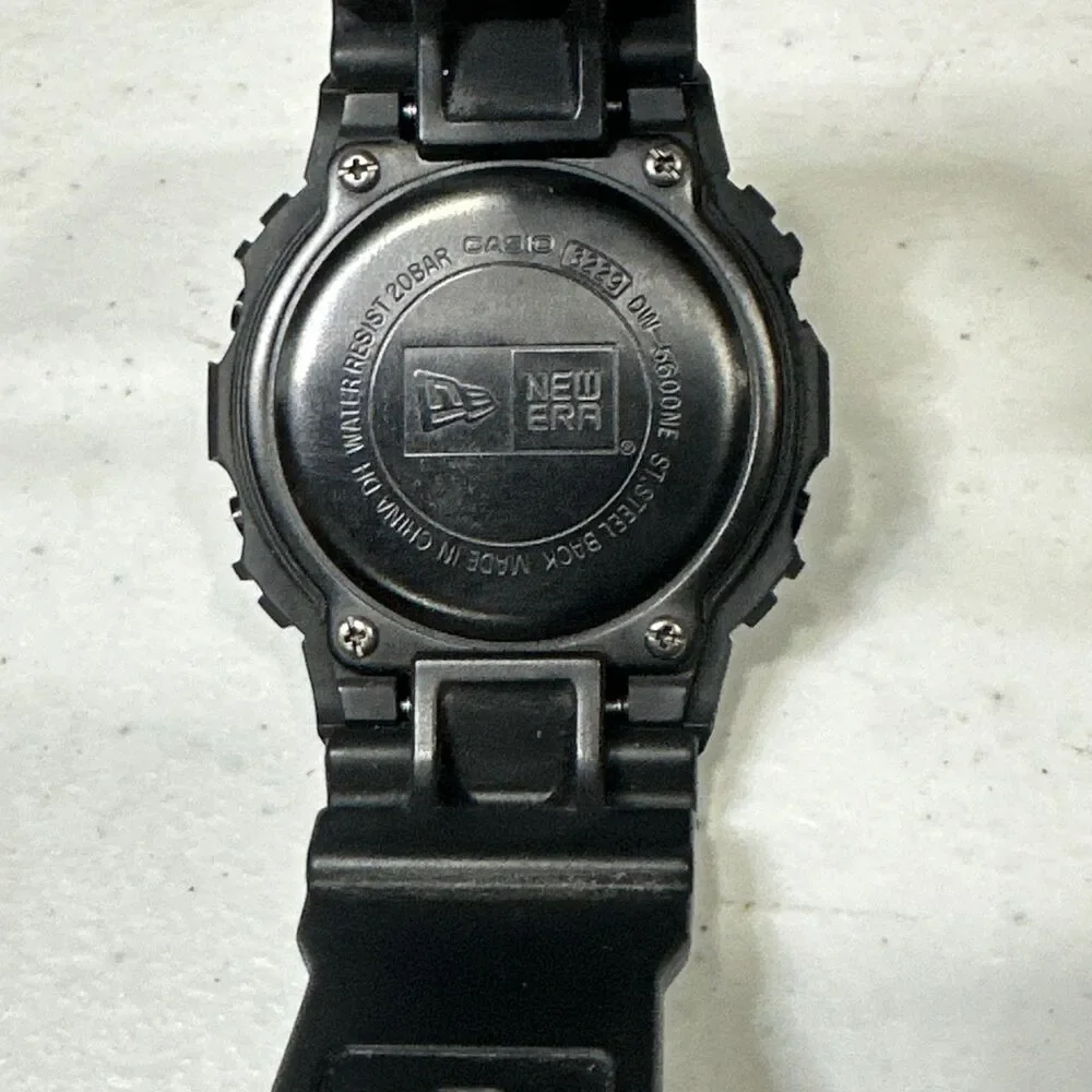 Casio G-Shock 3229 DW-5600NE Men Watch 43mm New Era Black 200M Alarm New Battery